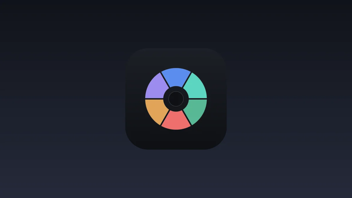 Shortcut Wheel macOS application icon and radial menu